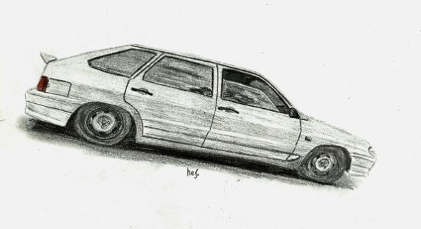 Рисунок машины ВАЗ 2114 БПАН