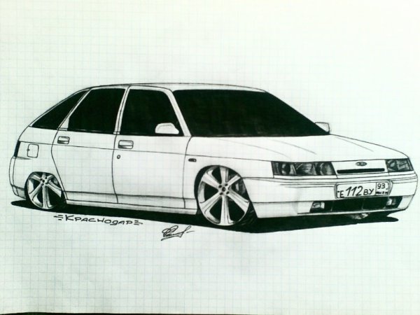 ВАЗ 2112 БПАН рисунок