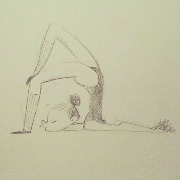 Рисунки гимнасток для срисовки