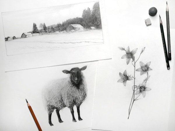 Нереальный рисунок карандашом