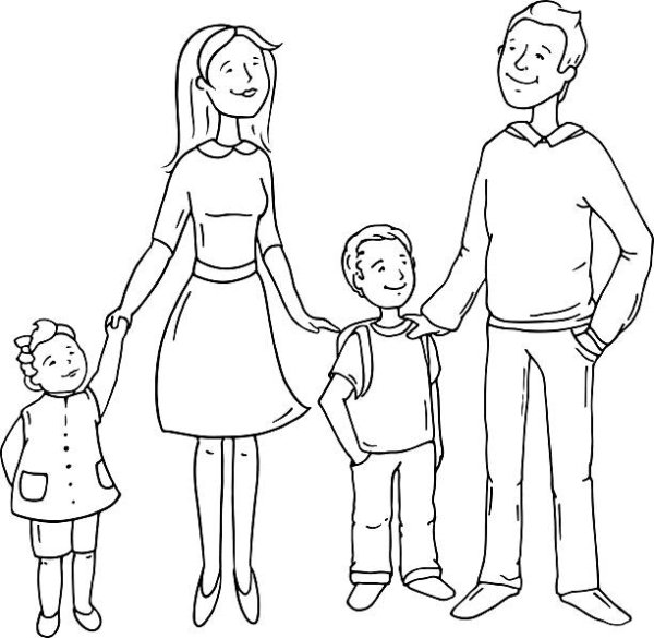Семья рисунок