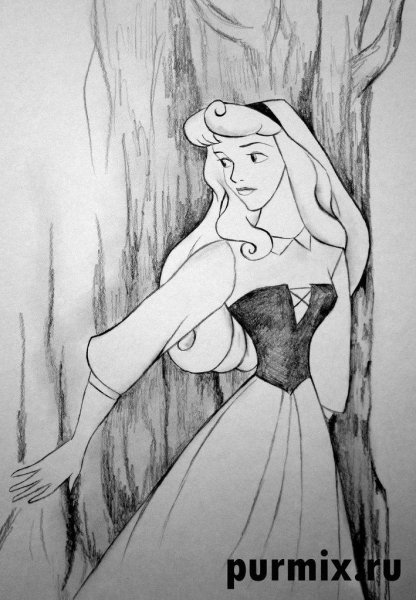 Спящая красавица рисунок