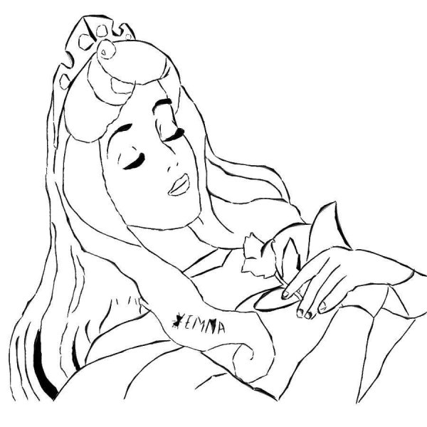 Спящая красавица рисунок