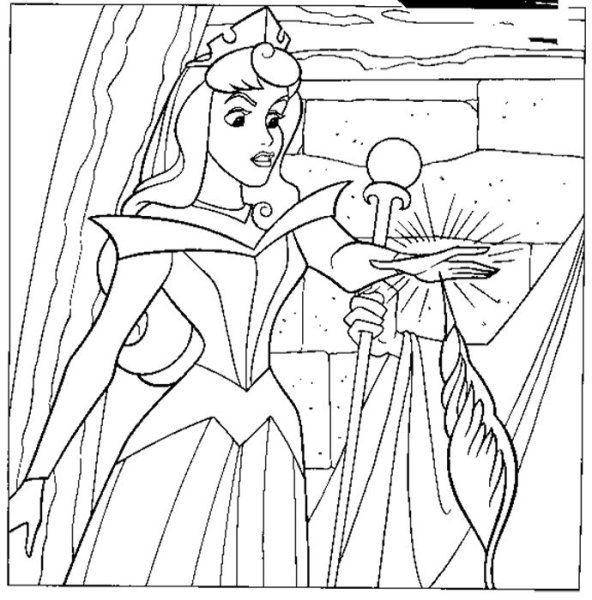 Рисунок спящей красавицы