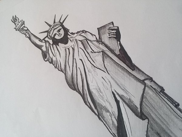 Статуя свободы эскиз