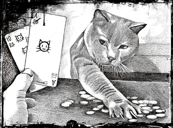 Зарисовки люди с кошками