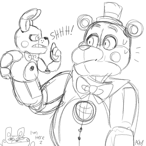 Раскраски ФНАФ фантайм Фредди