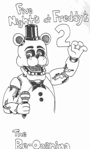 Раскраска Фредди из ФНАФ