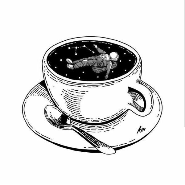 Чашка кофе рисунок