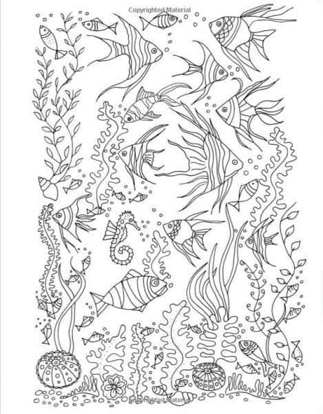 Раскраска "подводный мир"