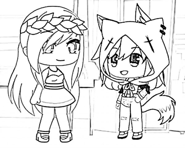 Разукрашка гачи лайф