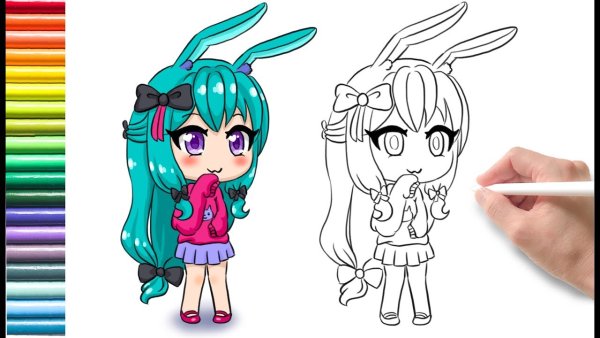 Белый персонаж гача Ляйв