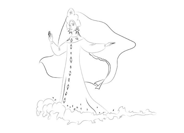 Сказка о царе Салтане рисунок карандашом