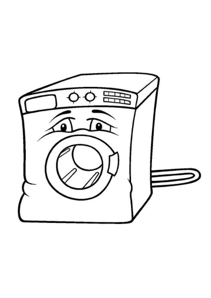 Рисование стиральная машина