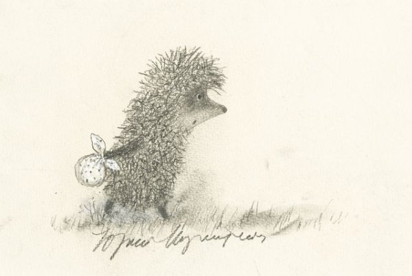 Ежик в тумане раскраска