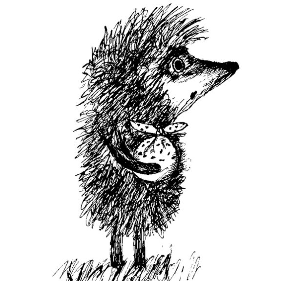 Ежык Втумани раскраска