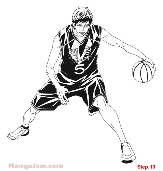 Баскетбол Куроко Аомине в полный рост