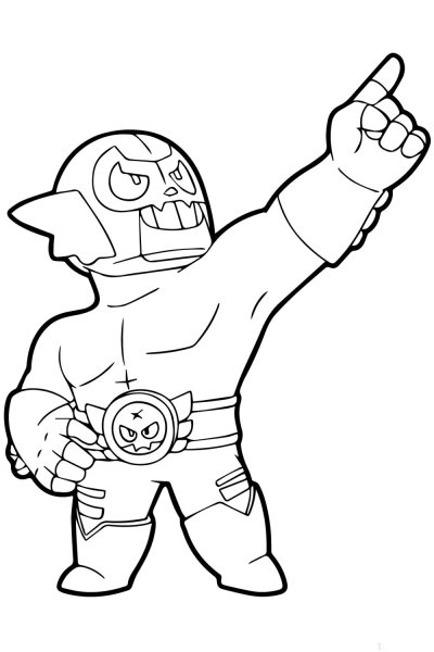 Эль Примо Браво старс разукрашка