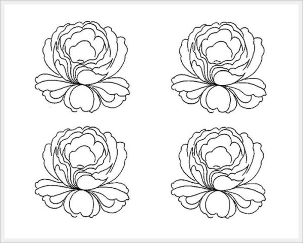 Жостовская роспись трафарет цветы