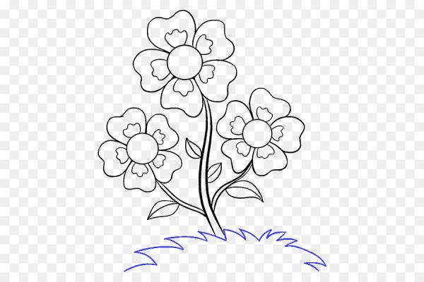 Цветок мультяшный легкий