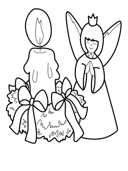 Рождество раскраска для детей