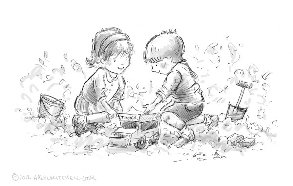 Детские иллюстрации скетч