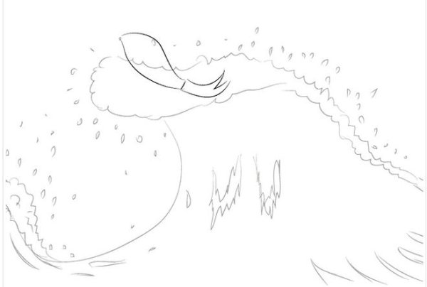 Сказка о рыбаке и рыбке рисунок карандашом