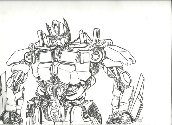 Оптимус Прайм скетч