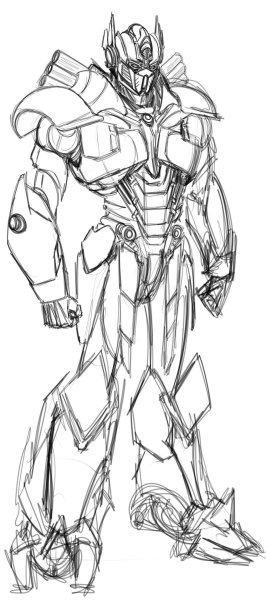 Оптимус Прайм грузовик сбоку