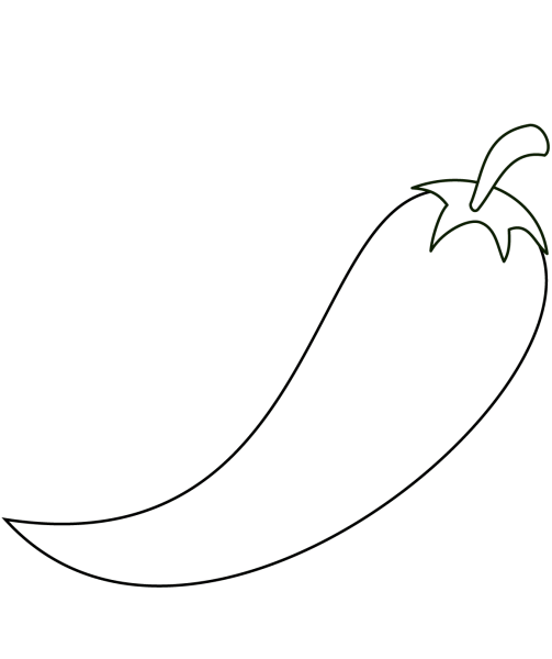 Перец раскраска для детей