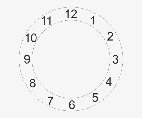 Циферблат часов эскиз