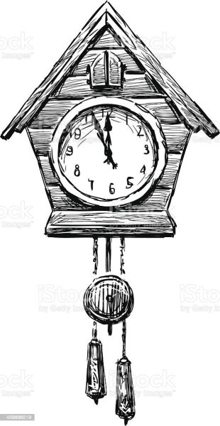 Старинные часы с маятником