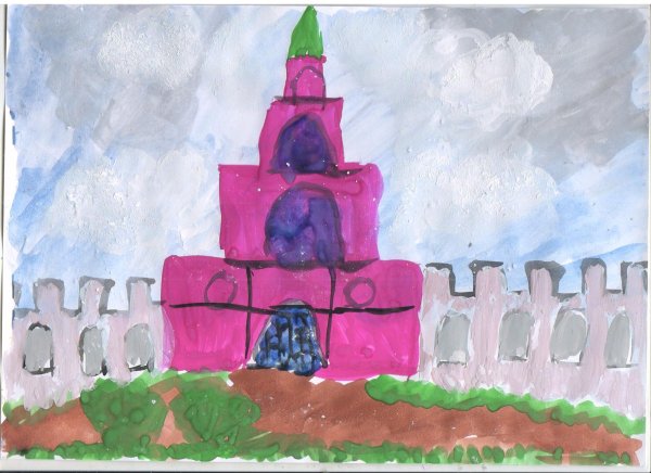 Башня Сююмбике Казань рисунок