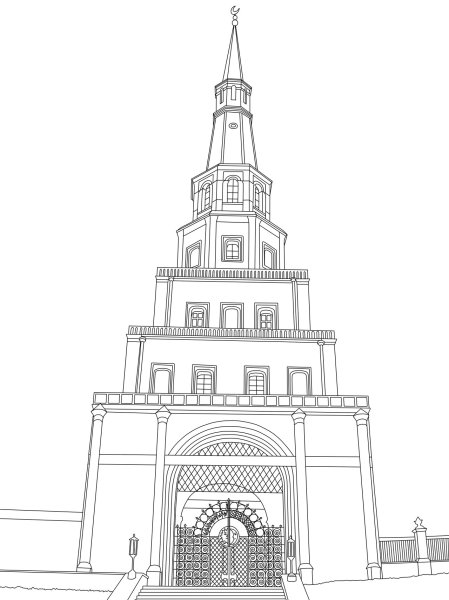 Башня Сююмбике 19 век