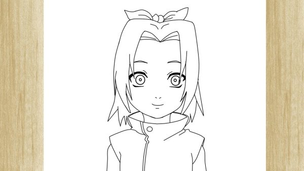 Сакура нарисовать Наруто