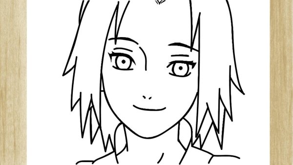 Сакура Харуно рисовалка