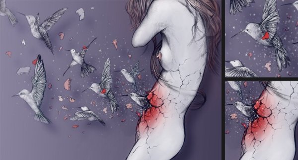 Грустные рисунки