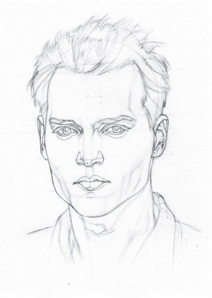 Портрет человека карандашом для начинающих
