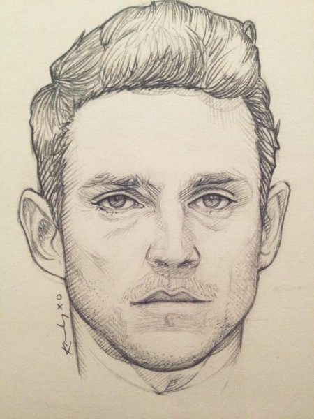 Набросок мужского лица