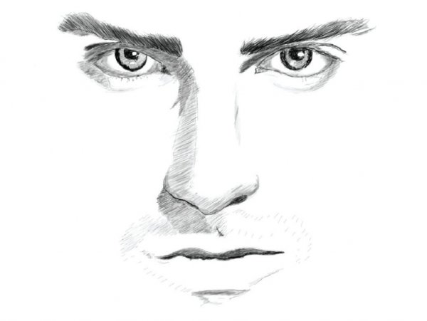 Мужские глаза для рисования