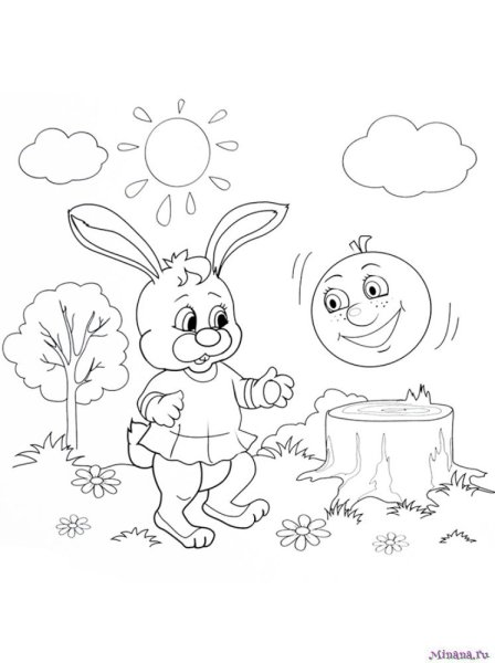 Баба Яга в ступе раскраска для детей