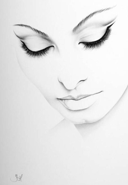 Набросок женского лица