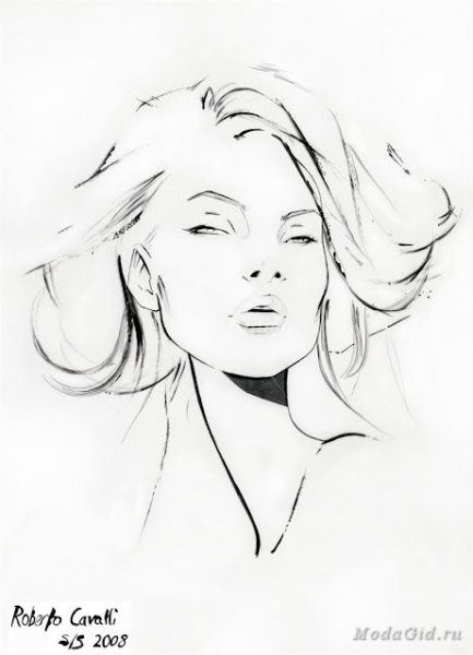 Набросок женского лица