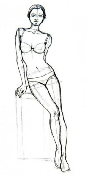 Фигура для рисования одежды