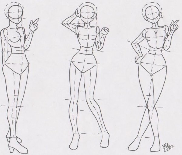 Эскизы моделей для рисования одежды