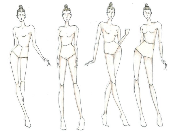 Эскиз женского тела