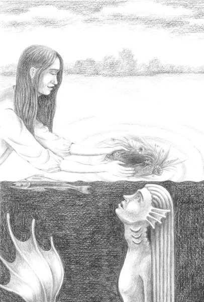 Иван Купала рисунок карандашом