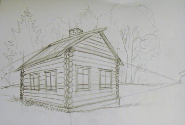 Рисунок убранство русской избы 5 класс внутри