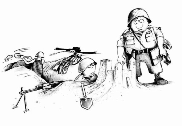 Десантник карикатура