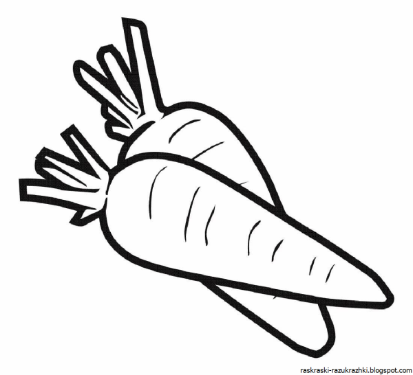 Морковка для рисования пальчиком